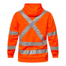 Workcraft Hi vis Reflective Hoodie X Pattern NSW Rail Compliant- WT8016