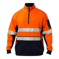 Workcraft Hivis Half Zip Cotton Pull Over with Tape- WT8018