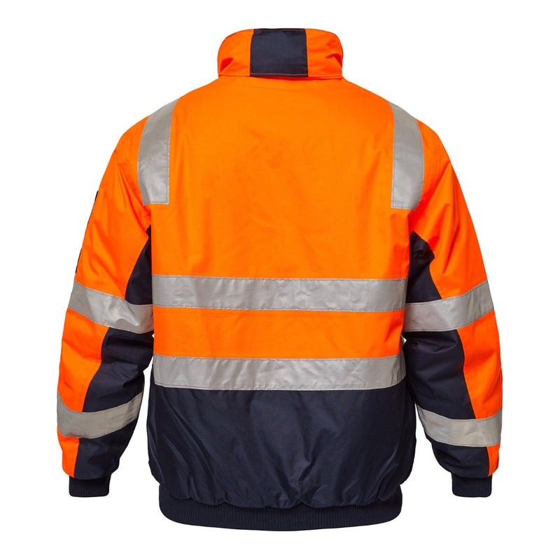 Workcraft Hivis Two Tone Bomber Jacket with Tape - WW9011