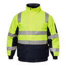 Workcraft Hivis Two Tone Bomber Jacket with Tape - WW9011