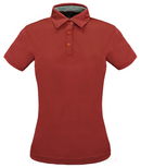 Stencil Kahve Ladies Short Sleeve Polo - 1164