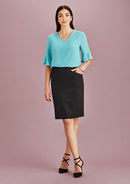 Biz Corporate Womens Bandless Pencil Skirt - 20717