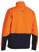 Bisley Hi Vis Fleece 1/4 Zip Pullover - BK6989