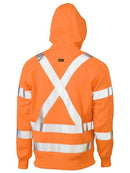 Bisley X Taped Hi Vis Zip Front Fleece Hoodie - BK6819XT