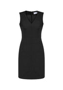 Biz Corporate Ladies Sleeveless V Neck Dress - 30121