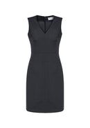 Biz Corporate Ladies Sleeveless V Neck Dress - 30121