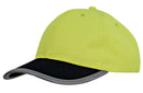 Headwear Luminescent Safety Cap with Reflective Trim (packs of 10) - 3021