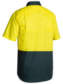 Bisley Hi Vis Cool Lightweight Drill Shirt Short Sleeve - BS1895