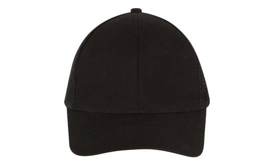 Headwear Brushed Cotton with Mesh Back Cap (packs of 10) - 4181