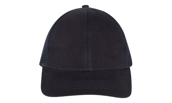Headwear Brushed Cotton with Mesh Back Cap (packs of 10) - 4181