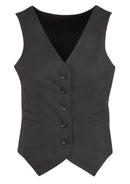 Biz Corporates Peaked Ladies Vest with Knitted Back - 50111 **Clearance**