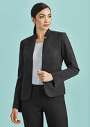 Biz Corporates Ladies Short Jacket with Reverse Lapel - 60113