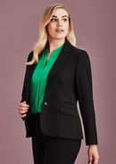 Biz Corporate Womens Two Button Mid Length Jacket - 60719