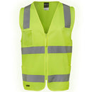 JBs Wear HI VIS (D+N) Zip Safety Vest - 6DNSZ