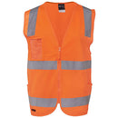 JBs Wear HI VIS (D+N) Zip Safety Vest - 6DNSZ