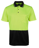 JBs Wear Hi Vis Jacquard Non Cuff Polo - 6HJNC