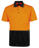 JBs Wear Hi Vis Jacquard Non Cuff Polo - 6HJNC