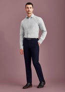 Biz Corporate Mens Slim Fit Flat Front Pant Stout - 70716