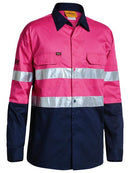 Bisley Taped Hi Vis Cool Lightweight Shirt Long Sleeve - BS6896