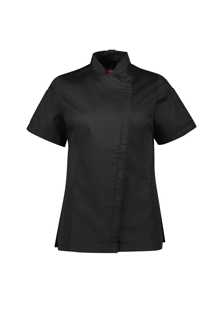 Biz Collection Alfresco Womens Chef Short Sleeve Jacket - CH330LS