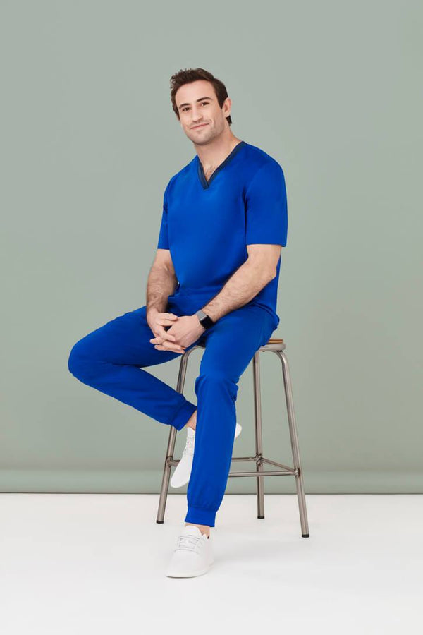 Biz Care Mens Riley Slim Leg Jogger Scrub Pant - CSP042ML