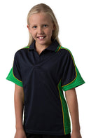 Be Seen Kids Polo Shirt With Striped Collar - BSP16K