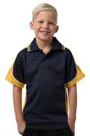 Be Seen Kids Polo Shirt With Striped Collar - BSP16K