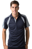 Be Seen Men's Polo Shirt With Contrast Sleeve - The Toucan