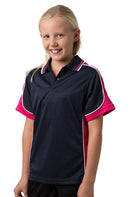 Be Seen Kids Polo Shirt With Striped Collar - BSP16K