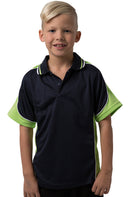 Be Seen Kids Polo Shirt With Striped Collar - BSP16K