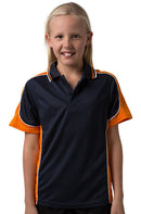 Be Seen Kids Polo Shirt With Striped Collar - BSP16K