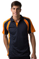 Be Seen Men's Polo Shirt With Contrast Sleeve - The Toucan