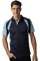 Be Seen Men's Polo Shirt With Contrast Sleeve - The Toucan