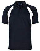 Winning Spirit Men's CoolDry Tricolour Contrast Short Sleeve Polo - PS28