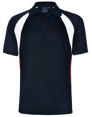 Winning Spirit Men's CoolDry Tricolour Contrast Short Sleeve Polo - PS28