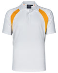 Winning Spirit Men's CoolDry Tricolour Contrast Short Sleeve Polo - PS28