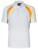 Winning Spirit Men's CoolDry Tricolour Contrast Short Sleeve Polo - PS28