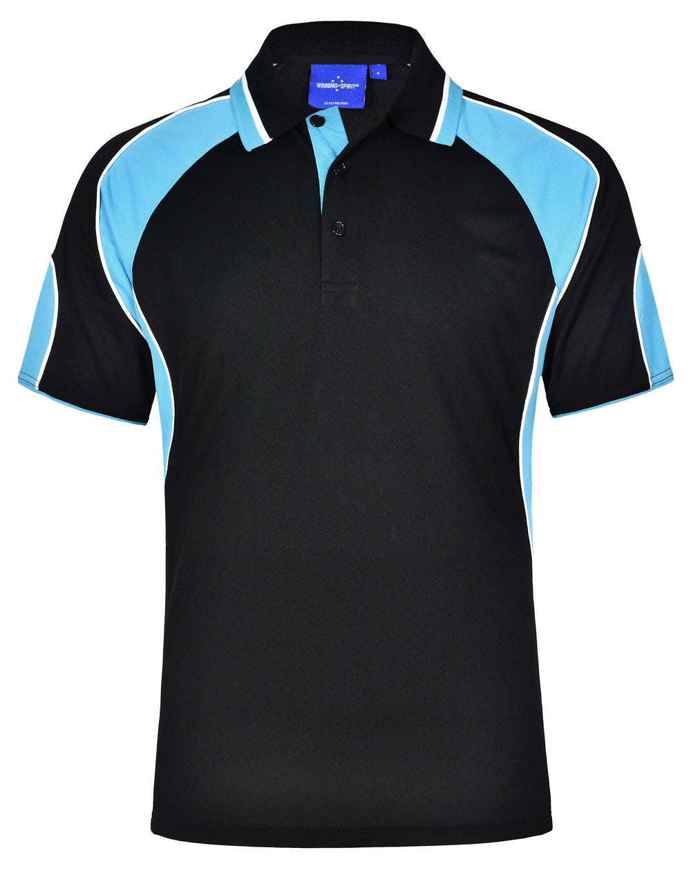Ps61 Winning Spirit Men's CoolDry Contrast Polo with Sleeve Panels - PS61