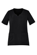 Biz Care Womens Avery Tailored Fit Round Neck Scrub Top - CST942LS