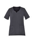 Biz Care Womens Avery Tailored Fit Round Neck Scrub Top - CST942LS