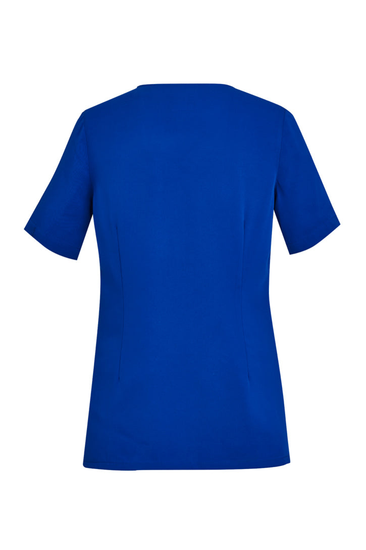 Biz Care Womens Avery Tailored Fit Round Neck Scrub Top - CST942LS