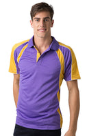 Be Seen Men's Polo Shirt With Contrast Sleeve - The Toucan