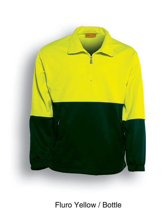 Bocini HiVis Half zip Fleece - SJ0411