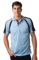 Be Seen Men's Polo Shirt With Contrast Sleeve - The Toucan