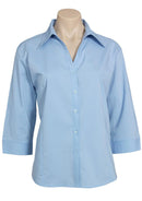 Biz Collection Ladies Metro Shirt 3/4 Sleeve (LB7300)