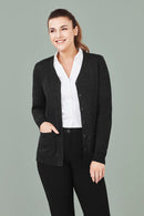 Biz Care Womens Button Front Cardigan - CK045LC