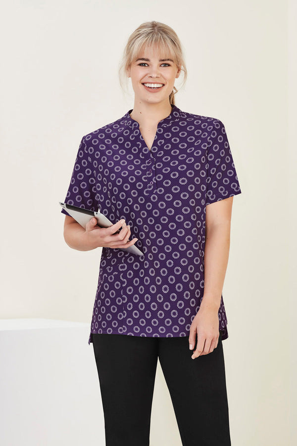 Biz Care Womens Florence Daisy Print Tunic - CS950LS