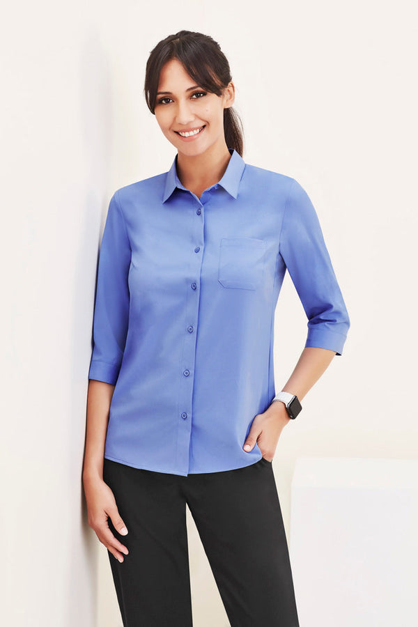 Biz Care Womens Florence 3/4 Sleeve Shirt - CS951LT