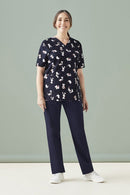 Biz Care Womens Best Friends Scrub Top - CST147LS **Clearance**