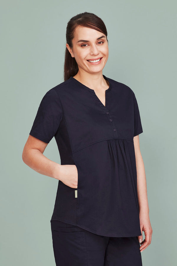 Biz Care Rose Womens Tunic Scrub Top - CST243LS